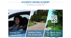 Desktop Screenshot of accuratedrivingacademy.com