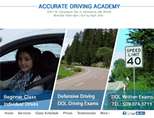 Tablet Screenshot of accuratedrivingacademy.com